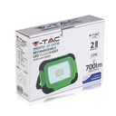 Proyector LED recargable V-TAC - Samsung - IP44 - Verde + Negro - 10W - 700 Lumens - 4000K-extra-5.webp