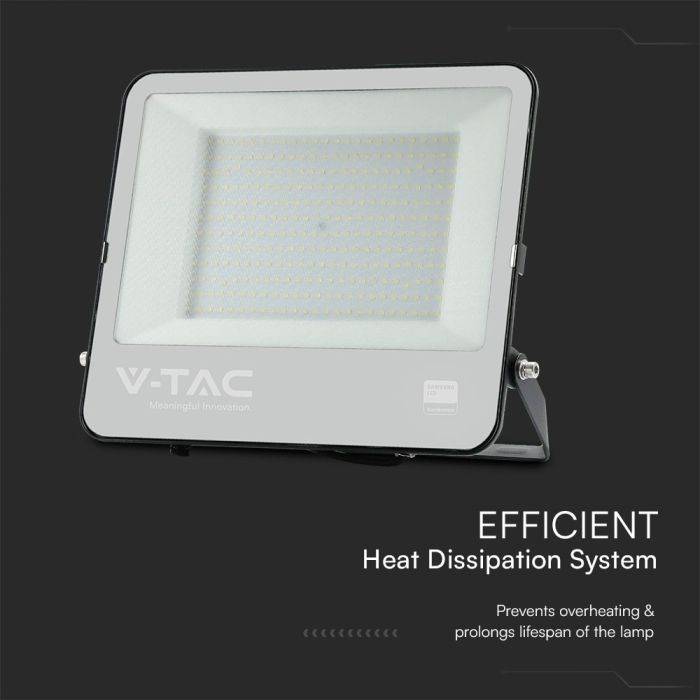 Proyector LED V-TAC - Cuerpo Negro - Samsung - IP65 Estanco - Negro + Cristal Gris - 200W - 17540 Lúmenes - 6500K-extra-5.webp