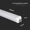 Regleta LED - Serie G - IP65 - Blanco - 48W - 5760 Lumens - 6500K - 150CM - Pack de 2-extra-3.webp