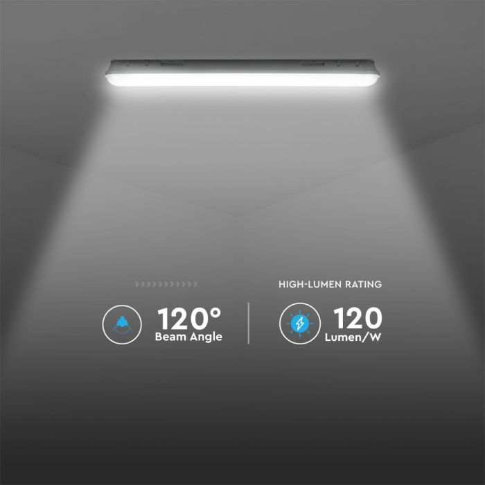Pantalla Estanca LED estanca - Kit de emergencia - IP65 - Cubierta lechosa - 36W - 4320 Lumens - 6500K - 120CM-extra-7.webp
