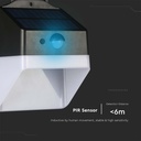 V-TAC Sensor Solar Luz de Pared - IP65 Impermeable - Negro + Blanco - 2W - 200 Lumens - 4000K - Pack de 4-extra-9.webp