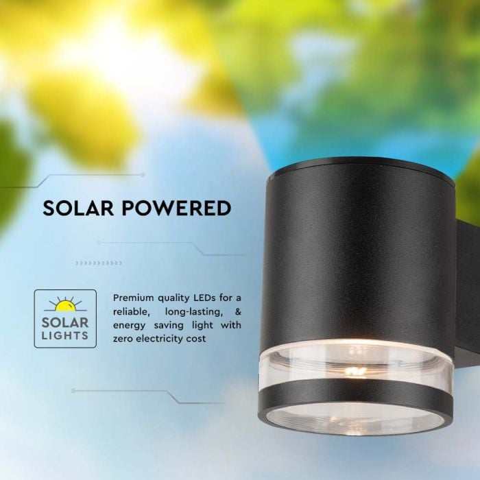 Aplique Solar V-TAC - IP54 - Negro - 70 Lumens - 3000K - Pack de 2-extra-6.webp