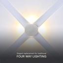 Aplique LED Redondo V-TAC - IP54 - Blanco - 4W - 390 Lumens - 3000K-extra-5.webp