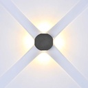 V-TAC Aplique LED Redondo - IP54 - Negro - 4W - 390 Lumens - 4000K-extra-1.webp