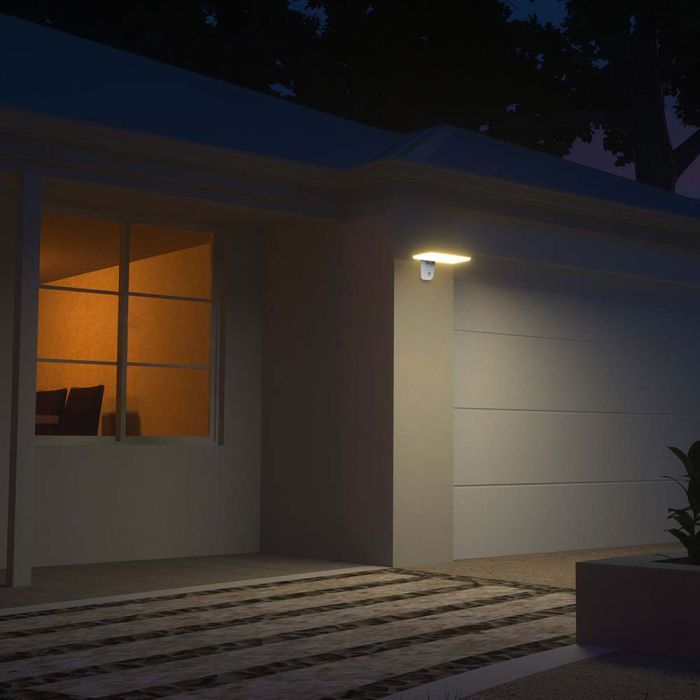 V-TAC Sensor Solar Luz de Pared - IP65 Impermeable - Blanco - 15W- 2000 Lumens - 6000K + 4000K-extra-2.webp