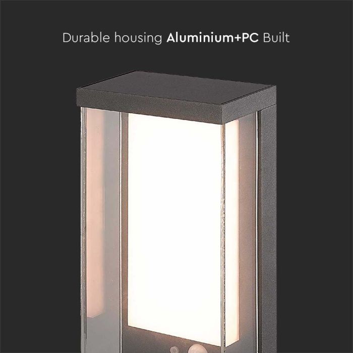 Aplique Solar V-TAC - IP54 - Cuerpo Gris - 95 Lumens - 3000K-extra-5.webp