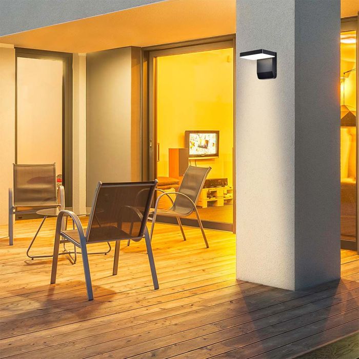 Aplique LED giratorio V-TAC - Impermeable IP65 - Negro - 17W - 2580 Lumens - 4000K-extra-2.webp