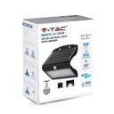 Aplique Solar V-TAC - IP65 Impermeable - Negro - 8W - 850 Lumens - 4000K-extra-8.webp