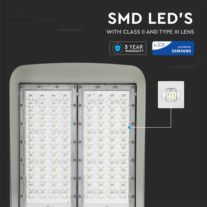 V-TAC LED Farola - Samsung - 140lm/w - IP65 Impermeable - Gris - 150W- 21000 Lúmenes - 5700K-extra-4.webp