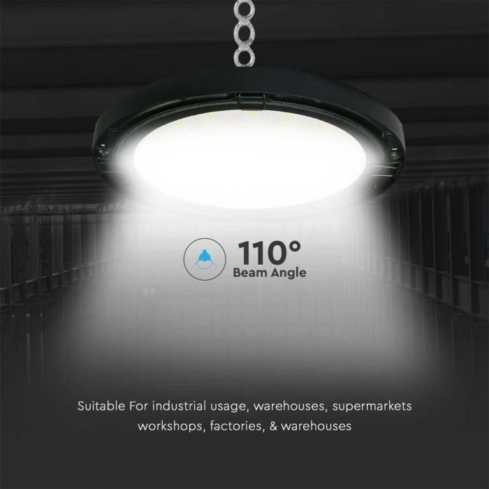 V-TAC LED Campana - Serie UFO - 110° - 120lm/w - IP65 Impermeable - 200W - 20400 Lumens - 6500K-extra-6.webp