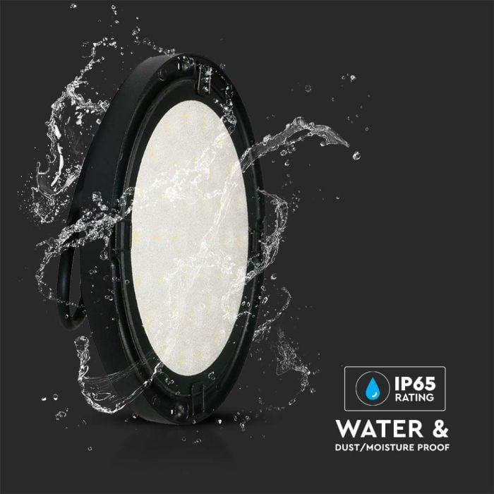 V-TAC LED Campana - Serie UFO - 110° - IP65 Impermeable - Negro - 100W- 10200 Lúmenes - 6500K-extra-5.webp