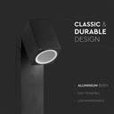 V-TAC Lámpara de exterior para bolardo - GU10 Accesorios - IP44 - Negro-extra-4.webp