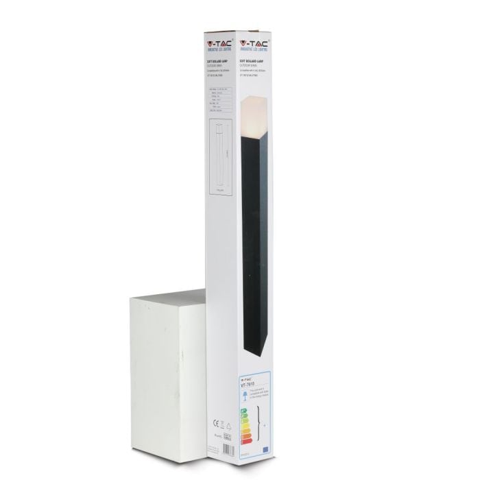 V-TAC Lámpara de Bolardo de Exterior - GU10 Accesorios - IP54 - Negro Mate-extra-9.webp