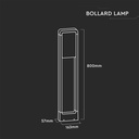 Lámpara de Bolardo de Exterior - Samsung - IP65 Impermeable - Negra - 10W - 650 Lumens - 6400K-extra-3.webp