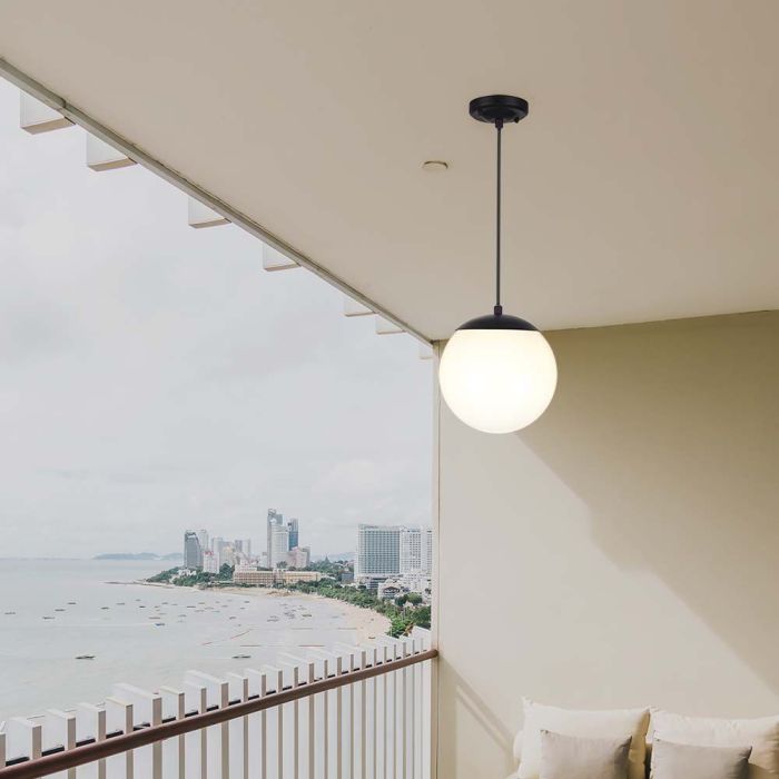 V-TAC Lámparas de techo para exteriores - UP - Soporte E27 - IP44 - Negro mate-extra-1.webp