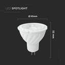 V-TAC LED Dicroica - MR16 - Lente 110° - IP20 - Blanco - 6W - 445 Lumens - 4000K-extra-2.webp