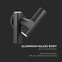 V-TAC LED Aplique Moderno - Foco 2 Vías - IP44 - Cuerpo Negro - 6W- 620 Lumens - 4000K-extra-5.webp