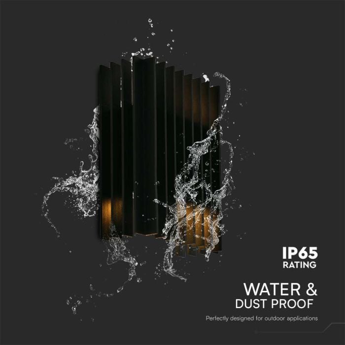 V-TAC LED Aplique Moderno - Arriba Abajo - IP65 Impermeable - Cuerpo Negro - 12W - 1250 Lumens - 4000K-extra-5.webp