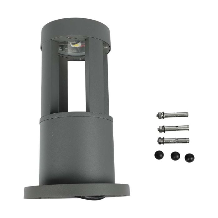 V-TAC LED Bolardo- IP65 Impermeable - Gris - 10W - 1000 Lumens - 3000K - 25CM-extra-4.webp