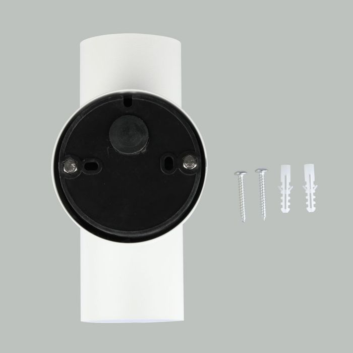 V-TAC Lámpara de Pared Exterior - UP - Down - Accesorios de Pared - Soporte GU10 - IP44 - Blanco Mate-extra-11.webp