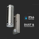 V-TAC Lámpara de Pared Exterior - UP - Down - Accesorios de Pared - Soporte GU10 - IP44 - Acero Inoxidable-extra-6.webp