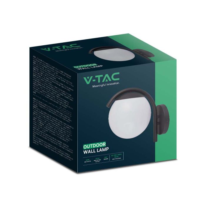 V-TAC Lámpara de Pared Exterior - UP - Down - Accesorios de Pared - Soporte E27 - IP44 - Negro Mate-extra-6.webp