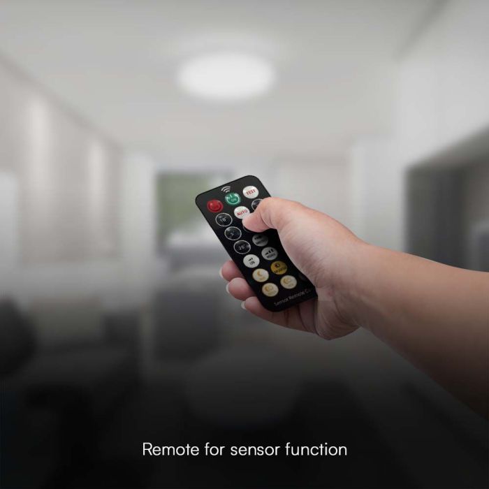 V-TAC LED Plafón cuadrado - Samsung - Sensor - IP44 - Blanco - 36W- 3820 Lumens - 4000K - 420MM-extra-7.webp