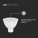 V-TAC LED Dicroica - MR16 - Lente 38° - IP20 - Blanco - 6W - 455 Lumens - 6500K-extra-3.webp