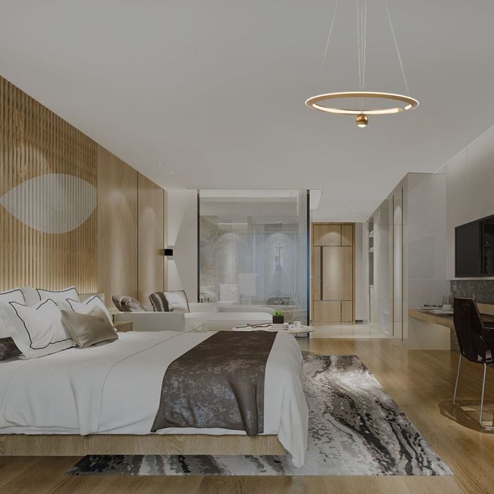 V-TAC Lámpara de techo de diseño - IP20 - Brush Gold - 45W- 5500 Lumens - 3000K-extra-2.webp