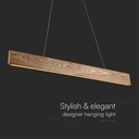 V-TAC Lámpara de techo de diseño - IP20 - Madera - 10W - 1250 Lumens - 3000K-extra-3.webp