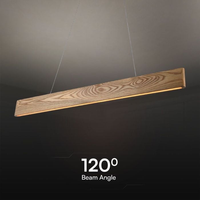 V-TAC Lámpara de techo de diseño - IP20 - Madera - 10W - 1250 Lumens - 3000K-extra-4.webp