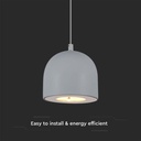 V-TAC Luz de Techo de Diseño - IP20 - Cuerpo Gris Claro - 8.5W- 850 Lumens - 3000K-extra-4.webp