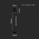 V-TAC Luz de Techo de Diseño - IP20 - Cuerpo Negro - 8.5W- 850 Lumens - 3000K-extra-3.webp