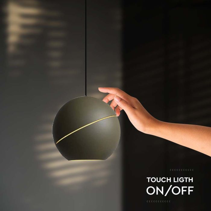 V-TAC Lámpara de Techo de Diseño - IP20 - Cuerpo Oro Champagne - 8.5W- 850 Lumens - 3000K-extra-7.webp