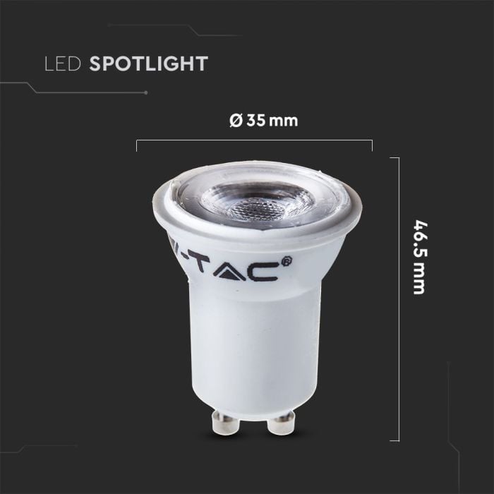 V-TAC LED Dicroica - Samsung - GU10 - Lente 38° - Blanco - 2W - 150 Lumens - 6500K-extra-2.webp