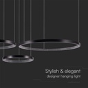 V-TAC Lámpara de techo de diseño - IP20 - Cuerpo negro - 57W- 6840 Lumens - 4000K-extra-5.webp