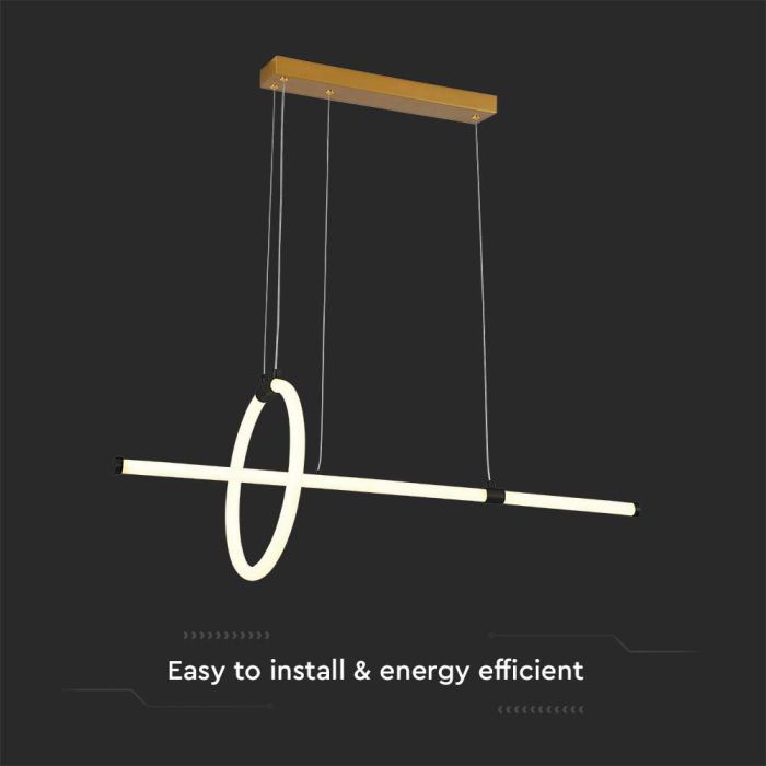 V-TAC Lámpara de techo de diseño - IP20 - Negra - 16W - 1820 Lumens - 3000K-extra-4.webp