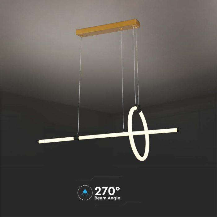 V-TAC Lámpara de techo de diseño - IP20 - Negra - 16W - 1820 Lumens - 3000K-extra-6.webp