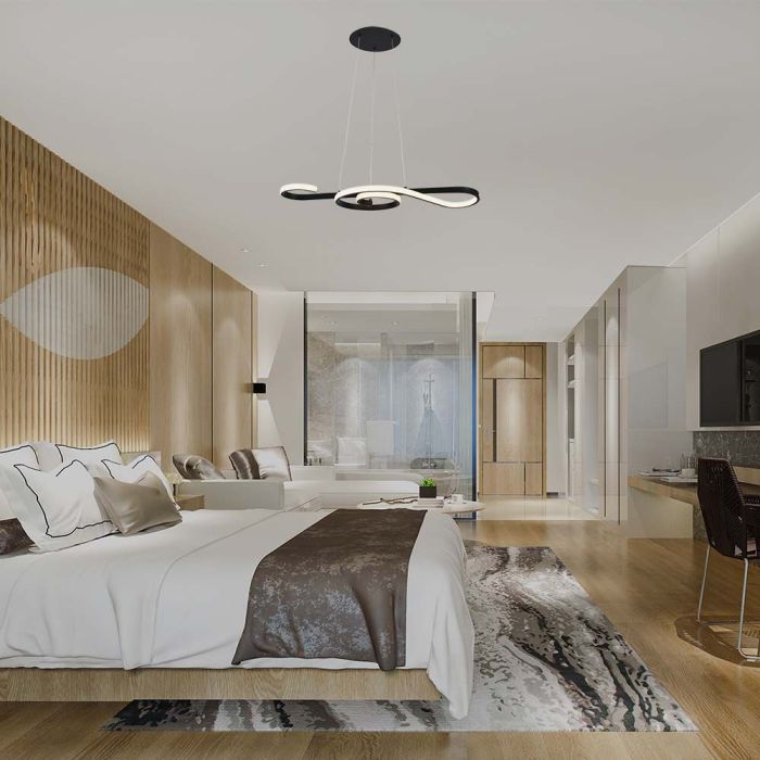 V-TAC Lámpara de techo de diseño - IP20 - Negra - 18W - 2260 Lumens - 3000K-extra-2.webp