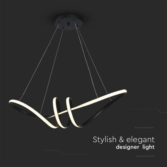 V-TAC Lámpara de techo de diseño - IP20 - Negra - 24W - 3240 Lumens - 3000K-extra-5.webp