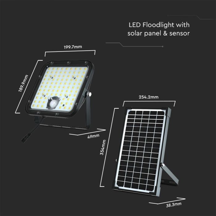 Cubo Solar Proyector - IP65 Estanco - 4800 Lumens - 4000K-extra-3.webp
