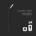 V-TAC Solar Spike Light - IP65 Impermeable - Negro - 80 Lumens - 3IN1 - Pack de 4-extra-6.webp