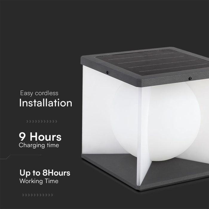 V-TAC Lámpara solar para césped - IP65 Impermeable - 3000K-extra-4.webp