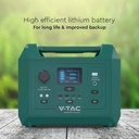 V-TAC Batería Portátil - Verde - 600W-extra-3.webp