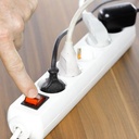 V-TAC Adaptadores y Tomas de Corriente - 5 Vías - Toma de Extensión para Interruptor - IP20 - Blanco - 5m de Cable-extra-2.webp