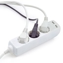 Adaptadores y tomas V-TAC - 3 vías - Toma de extensión USB - IP20 - Blanco - Cable de 1,5 m-extra-2.webp