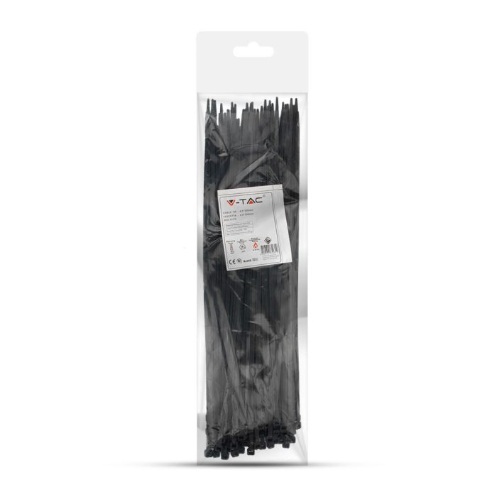 V-TAC Brida de Nylon - 4.5 x 350mm - Negra - 100 Piezas/Paquete-extra-7.webp