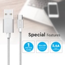 V-TAC Cable USB - Trenzado - Platinum Series - Plata - 1M-extra-3.webp