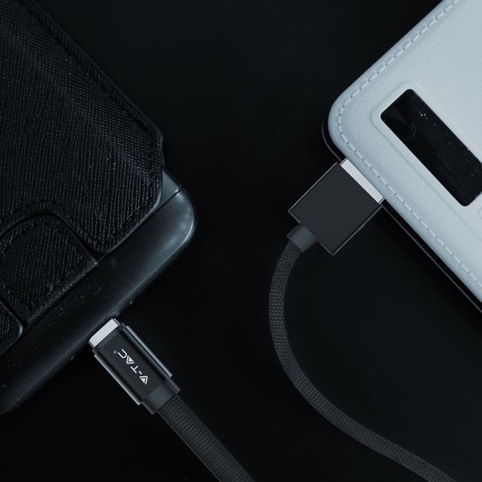 Cable USB V-TAC - Serie Ruby - Negro-extra-1.webp