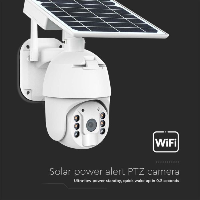 Cámara solar inteligente - IP65 - Blanca - WiFi - PTZ-extra-4.webp